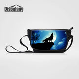 Wolf Animal Canvas Messenger Bag Cross Body Laptop Shoulder