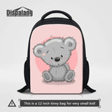 Cartoon Bear Small Backpack for Girls Kids School Bags