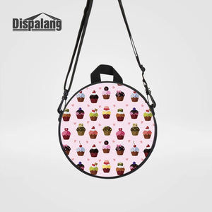 Ice Cream Cake Print Mini Backpack for Women Children Book Bags 9-inch