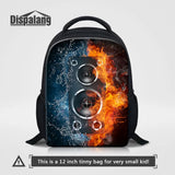 Kids Flame Pattern Schoolbag 12-inch Mini Backpack