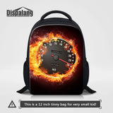 Kids Flame Pattern Schoolbag 12-inch Mini Backpack