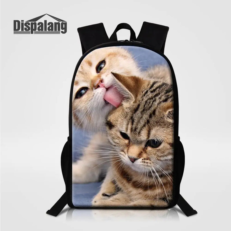 Children Primary School Bags for Boys Girls Backpack Cat Teenager Schoolbag