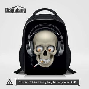 Skull Printing Small Backpack for Kids