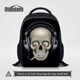 Skull Printing Small Backpack for Kids