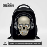 Skull Printing Small Backpack for Kids