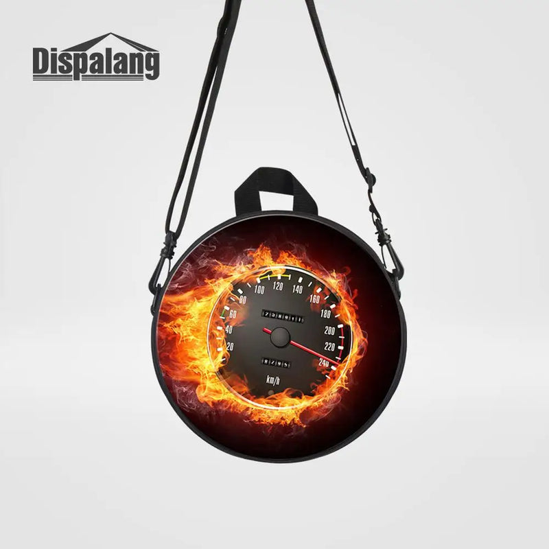 Flame Musical Note Round School Bag for Girls Kindergarten Preschool Bag