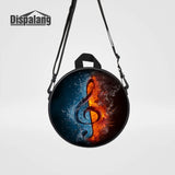 Flame Musical Note Round School Bag for Girls Kindergarten Preschool Bag