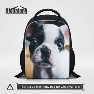 Pet Dog Printing Mini Backpack for Kindergarten School Book Bag