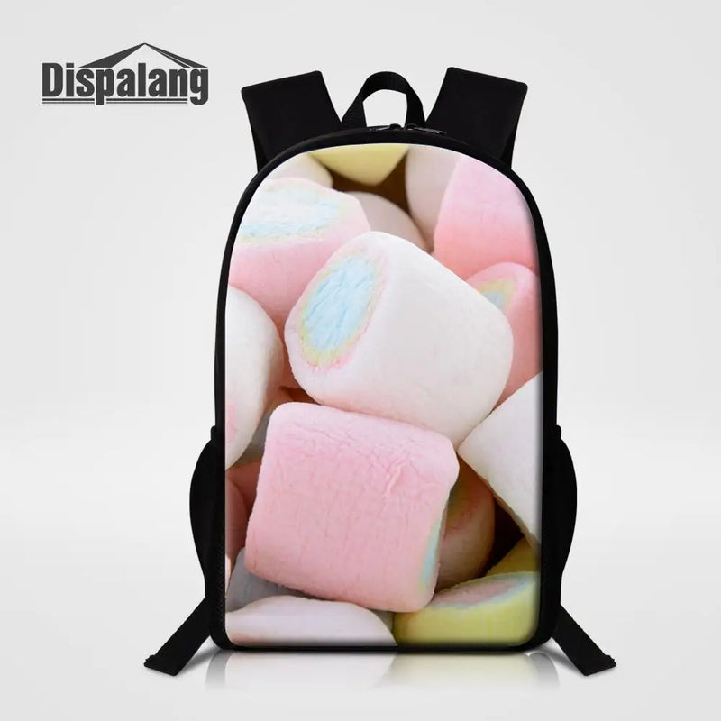 Kids Candy Pattern Schoolbag Book Backpacks Primary School Backpack