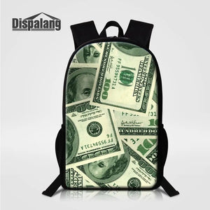 Kids School Bags Money Backpack For Men Women