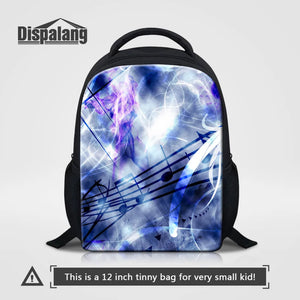 Music Note Print Kindergarten Backpack for Girls