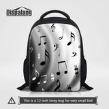 Music Note Print Kindergarten Backpack for Girls
