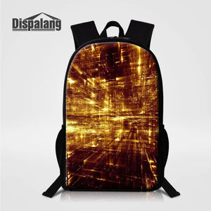 Kids School Bags Solid Space Pattern Backpacks