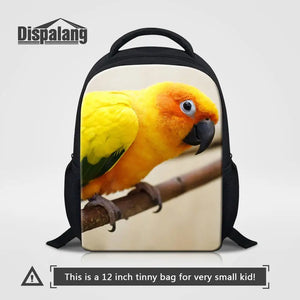Parrot Animal Print Small Backpack for Kids Girls