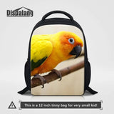 Parrot Animal Print Small Backpack for Kids Girls