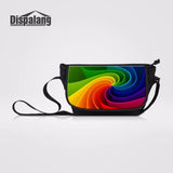 Colorful Paisley Striped Canvas Shoulder Bag