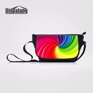 Colorful Paisley Striped Canvas Shoulder Bag