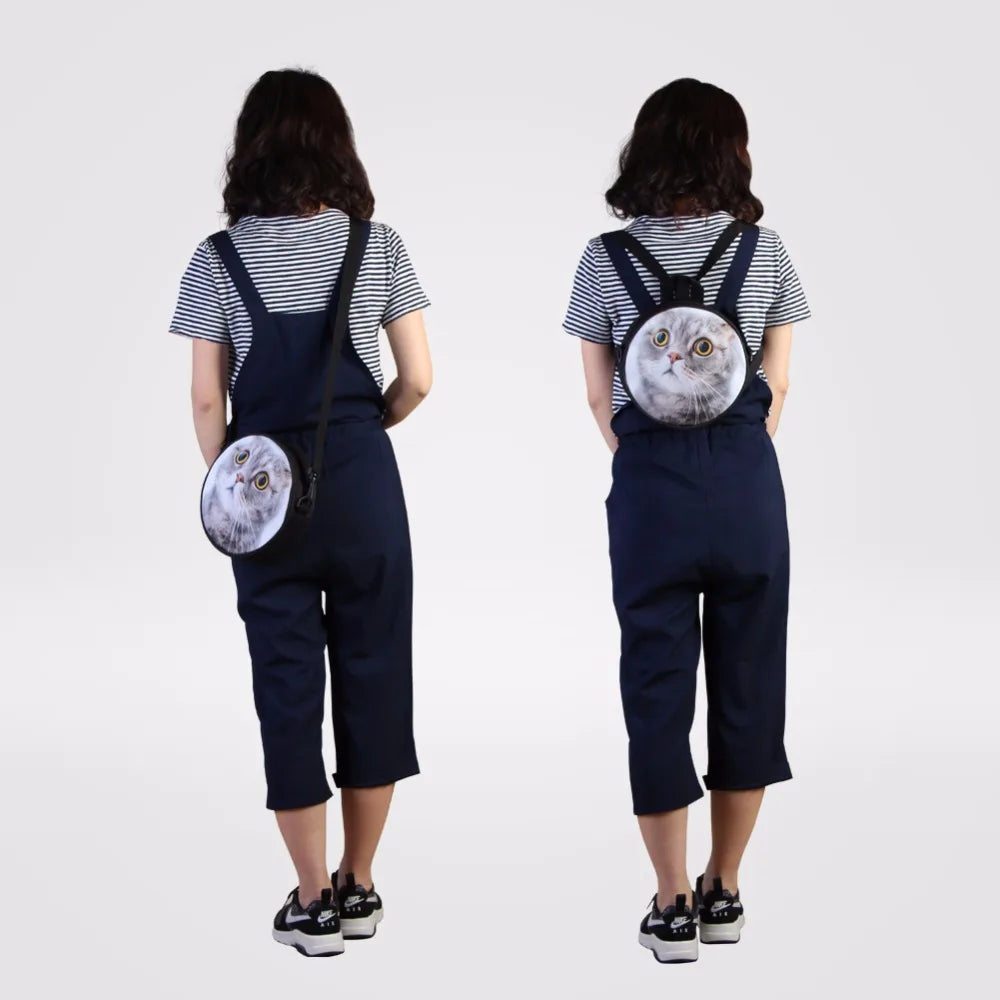 Colorful Round Messenger Bag For Ladies Small Single Bags For Women