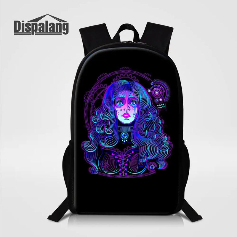 Constellations Print Backpacks Virgo School Bags for Teenagers