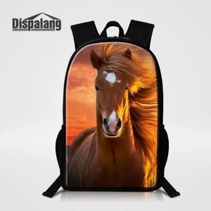 Crazy Horse Backpacks For Boys Girls 16 Inch Puppy School Bags