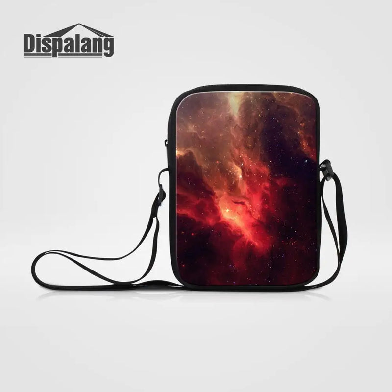 Mini Women Messenger Bag Cross Body Universe Space Star Shoulder Travel Handbag