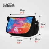 Cat Animal Print Canvas Shoulder Bag for Women
