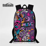 Musical Note Prints School Bag for Girls&Boys