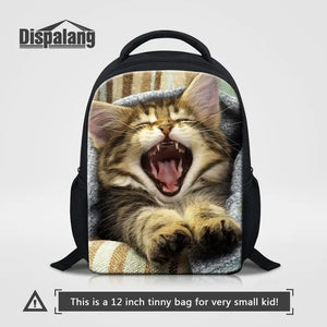 Cat Print Kids School Bag for Kindergarten Children