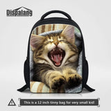 Cat Print Kids School Bag for Kindergarten Children