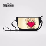 Teddy Bear Teen Girls Travel Messenger-bag Over Shoulder Ladies Cross Body B