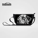 Dog Print Womens Shoulder Bags Large Capacity Canvas Casual Messenger bag