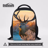 Elk Prints Kids Schoolbag Toddler Shoulder Bag Small Children Backpack