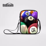 Billiards Print Women Messenger Bag Mini Cross-body Bags for Ladies