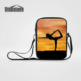 Yoga Print Mini Crossbody Messenger Bag