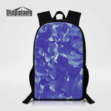 Striped Print School Backpack Kids Bookbag