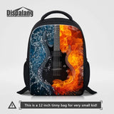 Flame Print Small Children School Backpack Mini Schoolbag For Toddler Baby Girls