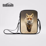 Fox Prints Small Shoulder Bag Cross Body Bag Mini Messenger Bags For Women