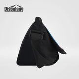 Men Canvas Crossbody Bag Skull Print Shoulder Bag Large Capacity