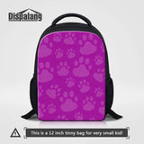 Girls Mini School Bag Light Weight Small Backpack Cat Paw Printing Backpack