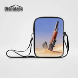 Gun Prints Women Bag Mini Messenger Bag Cross Body Shoulder Bag Casual-bag