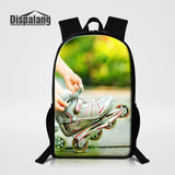 Ice Skating Girl School Bag Lightweight Backpack 3D Printing