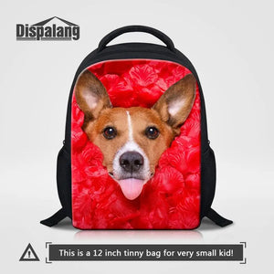 Kids Dog School Backpack Small Kindergarten Bravel Shoulder Bag