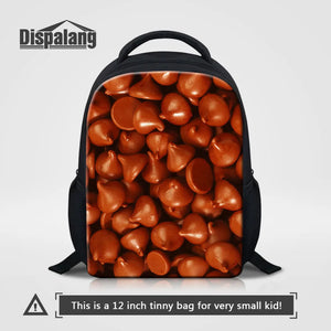 Kids Candy Chocolate Print Mini Backpack School Bag for kindergarten