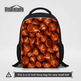 Kids Candy Chocolate Print Mini Backpack School Bag for kindergarten