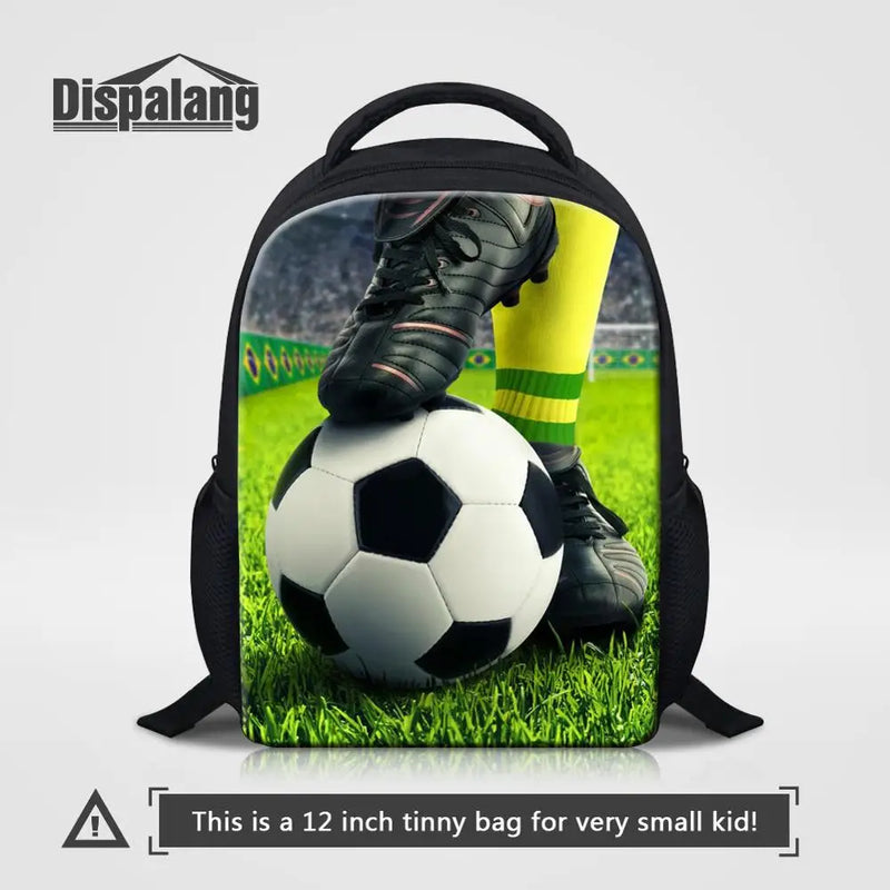 Kindergarten Backpack Ball Pattern Mini School Bags For Fans Back Pack