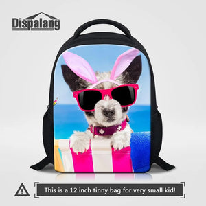 Kindergarten School Bags Beach Dog Printing Baby Backpack Girl School Backpack C