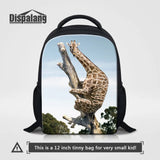 Giraffe Print Kids School Bag 3D Animal Backpack