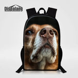 Large Capacity Dog Animal Print Backpack For Teenagers