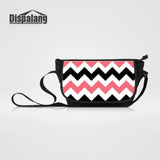Large Capacity Messenger Bag Striped Print Students School Shoulder Bag