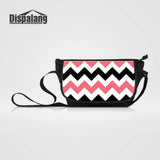 Large Capacity Messenger Bag Striped Print Students School Shoulder Bag